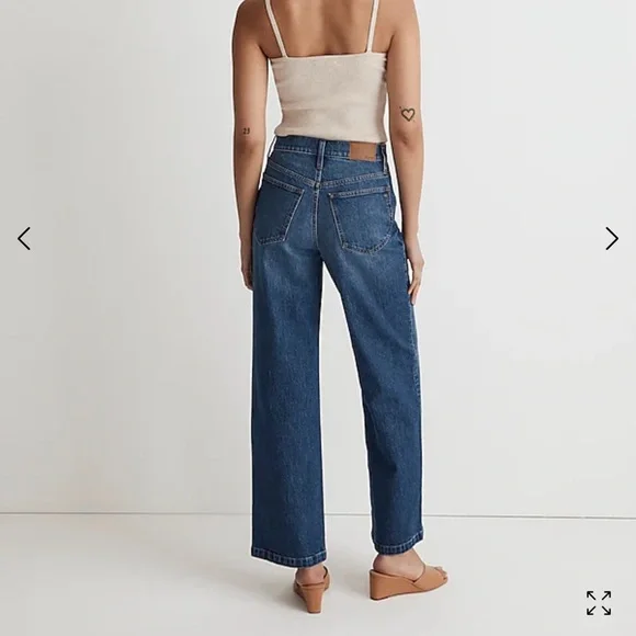 Madewell Women's Blue Flare & Wide Leg Jeans - Picture 10 of 16